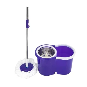 1.45m Long Hand rotating 360 Mop Stainless Floor Cleaning Mop with Bucket Spin Magic Mop