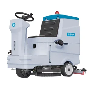 1.5HP Electric Automatic Ride-On Floor Scrubber, 220V, Plastic Construction, 1-Year Warranty