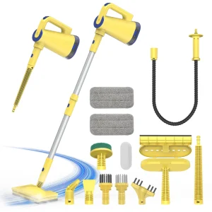 10-in-1 Portable Hot Steam Mop Upright Handheld Hard Floor Carpet Vacuum Cleaner