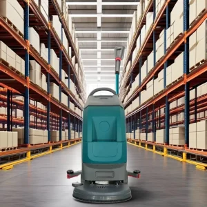 1000W Hand-Push Walk-Behind Commercial Floor Scrubber Machine with 50L/60L Tanks