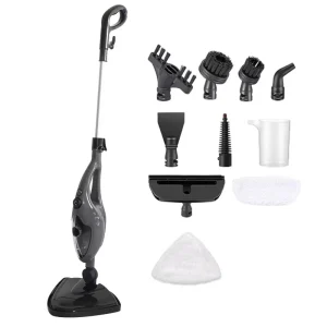 10in1 Electric 1500W Triangle Head Handheld Steam Mop Professional Sterilization Disinfection Multi Purpose Chemicals Free Mop