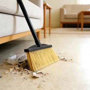 11 Inch Plastic Floor Broom with Aluminum Handle, PP Plastic Head, and Multiple Color Options