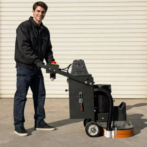 110V 220V 380V Electric Concrete Grinder with LED System Walk-Behind Surface Prep Floor Polishing Machine
