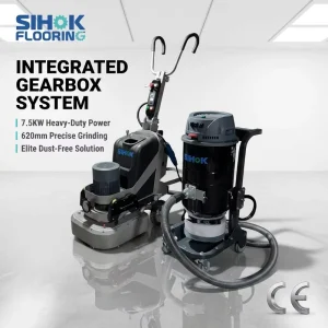 12-Disc Automatic Concrete Floor Grinder Polisher 220V/380V for Marble Epoxy Terrazzo Floor 7.5kW 10HP