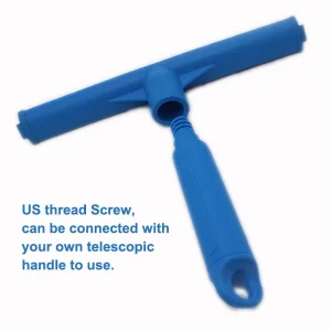 12-Inch HACCP Food Grade Plastic Window Squeegee Eco-Friendly EVA Blade Durable Customized Handle for Glass Cleaning