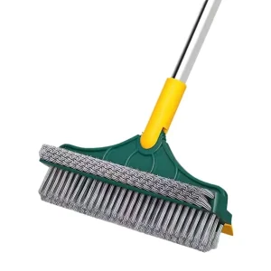 120 Rotating Long Handle Broom Adjustable Floor Scrub Brush Windows Scraper 3 in 1 Brusher Broom for Home