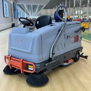 1200W Electric Ride On Commercial Floor Scrubber Sweeper 2 in 1 Battery 280L Clean Water 300L Sewage Tanks