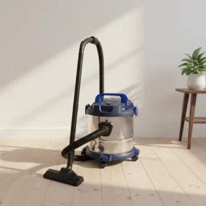 1200W Industrial Vacuum Cleaner with External Power Outlet for Factory Dust Extraction