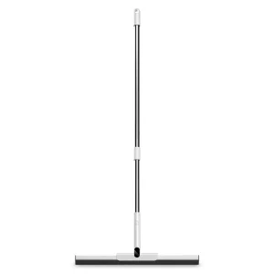 125 cm Long Handle Silicone Squeegee with Replaceable Brush Head for Windows and Bathrooms