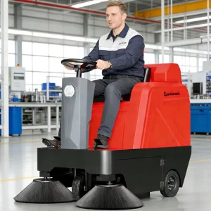 1250mm Industrial Electric Street Sweeper for Floor Cleaning and Wash-and-Sweep Operations