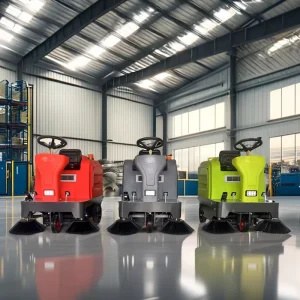 1260 Industrial Ride-On Electric Sanitation Sweeper with Automatic Vacuum