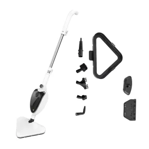 1300W High Temperature Steam Mop 90-110°C Sanitizing Floor Cleaner 10-in-1 Multi-Surface Steamer for Hardwood Tile and Carpet