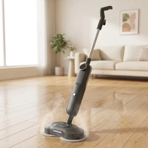 1380 W LED Display Handheld High-Temperature Steam Mop for Floor and Carpet Cleaning with 540 mL Water Capacity