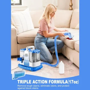 14kPa 500W Portable Wet/Dry Carpet and Upholstery Spot Cleaner