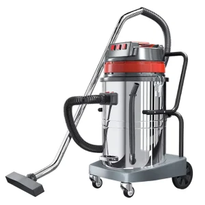 1500W Commercial Industrial Vacuum Cleaner With 70L Steel Drum 2200mmH2O Suction for Pharmaceutical Factory Cleaning