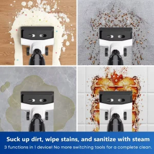1500W Steam Wet and Dry Vacuum Cleaner and Mop Self-Cleaning Corded Electric Steam Mop