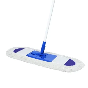16 Inch Commercial Dust Mop Industrial Wet Dry Broom with 1 Washable Mop Pad for Hardwood and Tile
