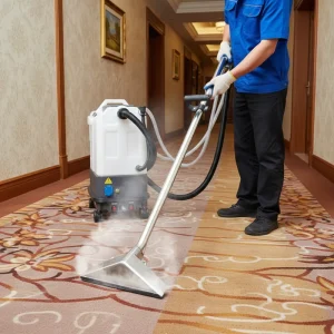 160 PSI Electric Handheld Commercial Carpet Steam Cleaner 24L Tank 3600W for Sofas Seats Mattresses and Curtains