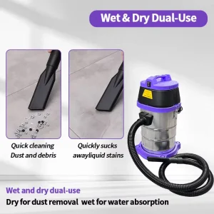1600W 35L Wet Dry Vacuum Cleaner 220V 50Hz 20KPa Strong Suction Water Dust Collector For Car Wash Detailing