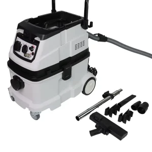 1600W 40L Wet and Dry Industrial Vacuum Cleaner with Automatic Filter Cleaning and Power Socket