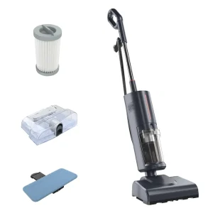 1600W Wet and Dry Vacuum Cleaner with Steam Mop 3-in-1 Stick Corded Design
