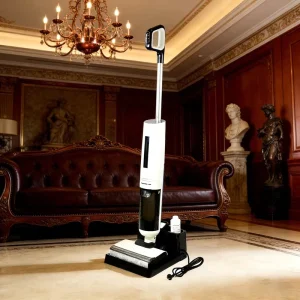 17-18kPa Suction Upright Wet/Dry Vacuum Cleaner and Mop with 50-Minute Battery, Self-Cleaning