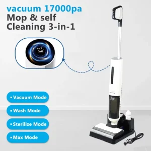 17000Pa Cordless Wet and Dry Vacuum Cleaner and Floor Washer