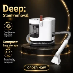 1700W Portable Handheld Sofa Upholstery Wet Dry Steam Carpet Cleaner 1600ML