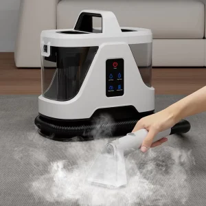 1700W Portable Handheld Wet and Dry Steam Vacuum Cleaner for Carpet, Sofa, and Spot Cleaning