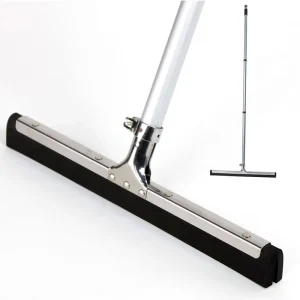 18/22/30 Inch Water Squeegee with Double Black and Red EVA Blades and Stainless Steel Handle