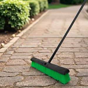 18 24 Inch Outdoor Garden Cleaning Broom with Durable Plastic Material