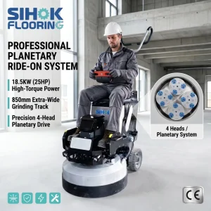 18.5KW Remote Control Planetary Concrete Floor Grinder 12-Disc 850mm Polishing Machine for Epoxy Surface Restoration
