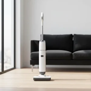 180° Lay-Flat Smart Vacuum Mop with HEPA Filtration, Brushless Motor, Voice Assistant, 40-Minute Runtime and Self-Cleaning