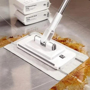 18cmDisposable Mop Cleaning Dusting Wipes Microfiber Nonwoven Wipes Floor Cleaner Mop Sweeper Hand Free Automatic Cloth Clip Mop