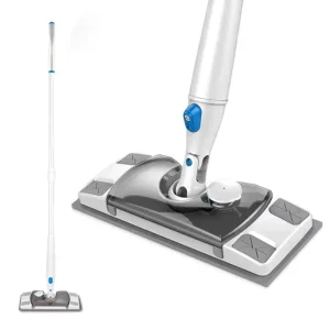 2 in 1 Disposable Flat Mop with Spray Non-woven Wet and Dry Water Spray Mop Dry Sweeping Cloths Pads for Floor Cleaning