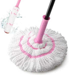 2-in-1 Extendable Handheld Microfiber Floor Mop for Wet and Dry Cleaning