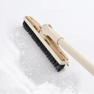 2-in-1 Long Handle Cleaning Brush Floor Squeegee And Window Wiper