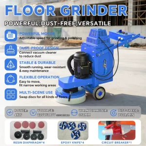 2026 Concrete Ground Grinder, 350mm Cement Grinding Machine for Road Industry