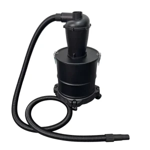 20L Dry Manual Canister Cyclone Vacuum Cleaner with Steel Bucket, 3 Adapters, Hose and Wheels for Car, Garage and Hotel Use