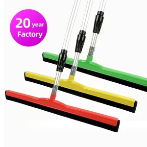 21-Inch Multicolor EVA Floor Squeegee with PP Handle for Industrial and Window Cleaning
