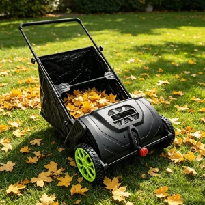 21-inch Walk-Behind Lawn Sweeper with 105L Collector Bag