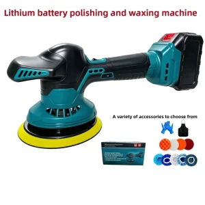 21V Lithium Cordless Car Polisher, 125mm, Variable Speed, Multi-Surface