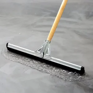 22 in 55 cm Heavy-Duty Stainless Steel Floor Squeegee with EVA Foam Blades for Commercial Cleaning