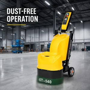 220V/380V 4kW Surface Epoxy Propane Floor Concrete Grinding Machine with Vacuum