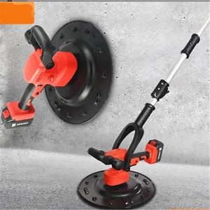 220V Handheld Electric Wall Sander Cement Mortar Finishing Machine Putty Polisher Floor Wall Grinder with Stiffener Engine Core
