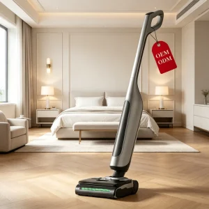 220W Battery Wet and Dry Vacuum Cleaner and Mop with Hot Water Washing and Display Light