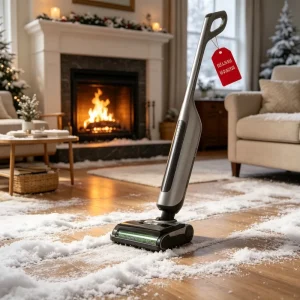 220W Wet and Dry Floor Washer Vacuum Cleaner with 78dB Noise Level and Hot Water Washing