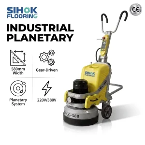 23-Inch 3-Head Planetary Floor Grinder and Marble Floor Polishing Machine for Terrazzo Floor Grinding