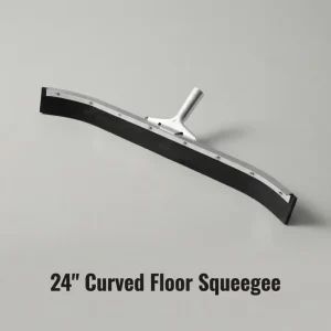 24″ Curved Floor Squeegee with Aluminum Frame and Rubber Blade Eco Friendly for Industrial Floor Cleaning OEM Bulk Supply