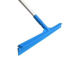 24 Inch (60 cm) Aluminum Handle Floor Squeegee, Food-Grade, Food Plant Cleaning